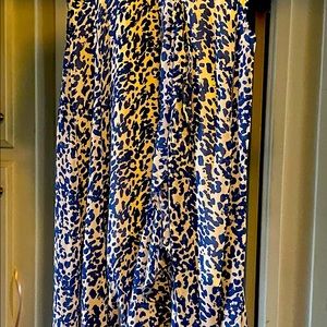 Light flowing fringe wrap around dress.